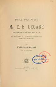 Mgr. C.-E. Legaré, protonotaire apostolique by Georges Pierre Côté