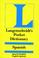 Cover of: Langenscheidt's pocket Spanish dictionary