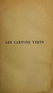 Cover of: Les Cartons verts: roman contemporain