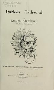Cover of: Durham Cathedral by William Greenwell