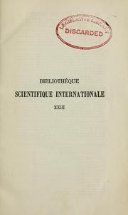 Cover of: L'espèce humaine by Armand de Quatrefages de Bréau
