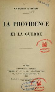 Cover of: La Providence et la guerre