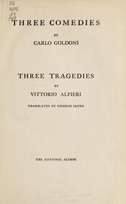 Cover of: Three comedies