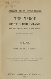 Cover of: Absolute key to occult science: The tarot of the Bohemians. The most ancient book in the world. For the exclusive use of initiates