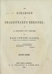 Cover of: The girlhood of Shakespeare