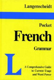 Cover of: Pocket Grammar French