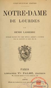 Cover of: Notre-Dame de Lourdes by Henri Lasserre