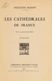 Cover of: Les cathédrales de France
