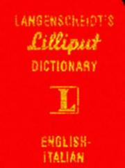 Cover of: Langenscheidt's Lilliput Dictionary Italian (Lilliput Dictionaries)