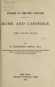 Cover of: Rome and Carthage by R. Bosworth Smith