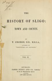 Cover of: The history of Sligo by Terence O'Rorke