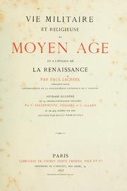 Cover of: Vie militaire et religieuse au moyen âge et à l'époque de la renaissance