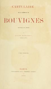 Cartulaire de la commune de Bouvignes by Jules Borgnet