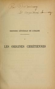 Cover of: Histoire générale de l'Église