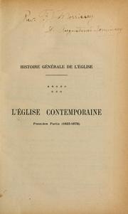 Cover of: Histoire générale de l'Église