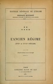 Cover of: Histoire générale de l'Église