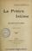 Cover of: Le prêtre intime