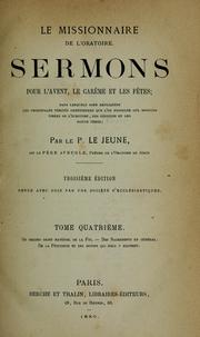 Cover of: Le missionaire de l'oratoire by Jean Le Jeune