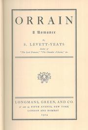 Orrain by S. Levett Yeats