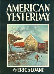 Cover of: American yesterday by Eric Sloane