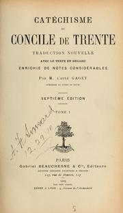 Cover of: Catéchisme du Concile de Trente by Catholic Church