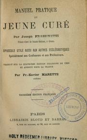 Cover of: Manuel pratique du jeune curé