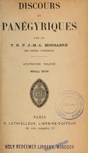 Discours et panégyriques by Jacques Marie Louis Monsabré
