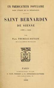 Cover of: Un prédicateur populaire dans l'Italie de la Renaissance by Thureau-Dangin, Paul