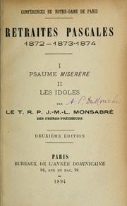 Cover of: Retraites pascales by Jacques Marie Louis Monsabré