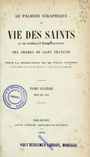 Cover of: Le palmier séraphique by Guérin abbé