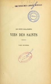 Cover of: Les petits Bollandistes by Guérin abbé