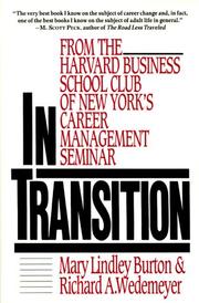 Cover of: In Transition: From the Harvard Business School Club of New York's Career Management Seminar