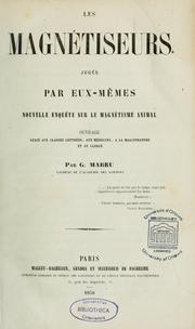 Les Magnétiseurs, jugés par eux-mêmes by G. Mabru