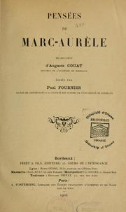 Cover of: Pensées de Marc-Aurèle