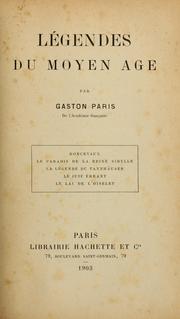 Cover of: Légendes du Moyen Âge