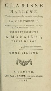 Cover of: Clarisse Harlowe: Traduction nouvelle et seule complète