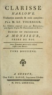 Cover of: Clarisse Harlowe: Traduction nouvelle et seule complète