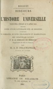 Cover of: Discours sur l'histoire universelle by Jacques Bénigne Bossuet