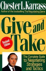 Cover of: Give and Take Revise