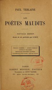 Cover of: Les poètes maudits
