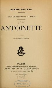 Cover of: Jean-Christophe à Paris. -- by Romain Rolland