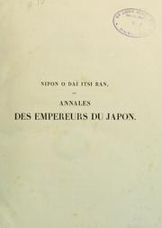 Cover of: Nipon o daï itsi ran
