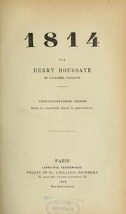 1814 by Henry Houssaye