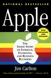 Cover of: Apple, the inside story of intrigue, egomania, and business blunders by Jim Carlton
