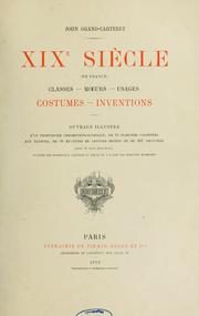 Cover of: XIXe siècle (en France)