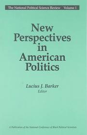 Cover of: New Perspectives in American Politics
