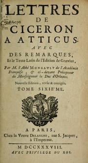 Cover of: Lettres à Atticus by Cicero