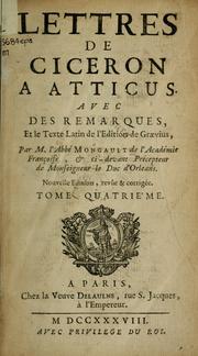 Cover of: Lettres à Atticus by Cicero