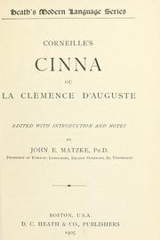 Cover of: Corneille's Cinna: ou, La clémence d'Auguste