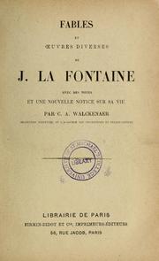 Cover of: Fables et oeuvres diverses de J. LaFontaine